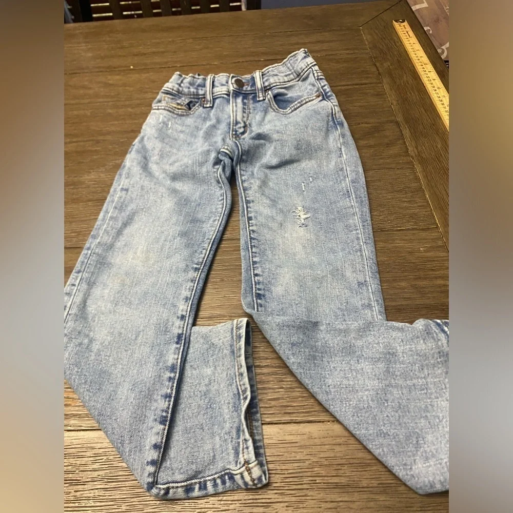 Old Navy Acid Wash Boy Jeans Straight Leg size 6